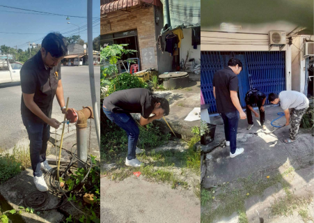 ไฟล์แนบ กปภ.สาขาเวียงสระ ลงพื้นที่หาท่อรั่ว DMA 01-03 ธนาคารกรุงเทพ อ.เวียงสระ จ.สุราษฎร์ธานี