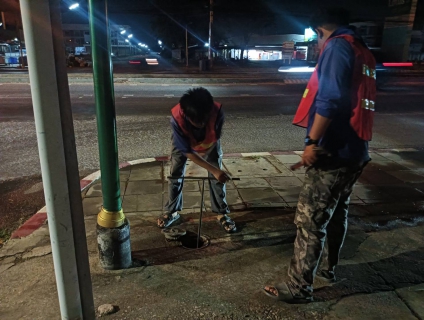 ไฟล์แนบ กปภ.สาขาท่ามะกาลงพื้นที่ ทำ Step Test ค้นหาท่อแตกรั่ว