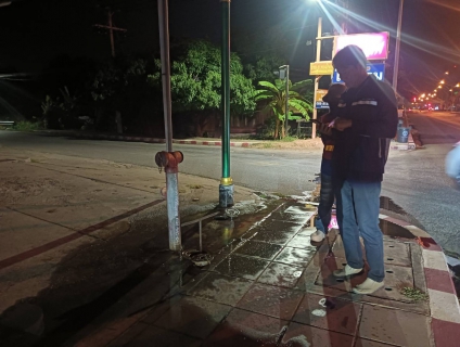 ไฟล์แนบ กปภ.สาขาท่ามะกาลงพื้นที่ ทำ Step Test ค้นหาท่อแตกรั่ว