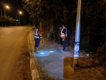 ไฟล์แนบ การประปาส่วนภูมิภาคสาขาบ้านไผ่ ทำการออกสำรวจหาท่อแตก - ท่อรั่ว โดยวิธี Passive Control ในพื้นที่ DMA03 และ DMA06 