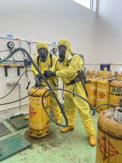 ไฟล์แนบ การประปาส่วนภูมิภาคสาขากันตัง ร่วมกับ กองฝึกอบรมภูมิภาค3 จัดอบรมหลักสูตร "ความปลอดภัยในการทำงานเกี่ยวกับสารเคมีอันตรายและการตอบโต้กรณีเกิดเหตุฉุกเฉิน รุ่นที่ 1/69" ให้กับพนักงาน  การประปาส่วนภูมิภาคสาขาในพื้นที่