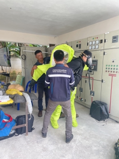 ไฟล์แนบ การประปาส่วนภูมิภาคสาขากันตัง ร่วมกับ กองฝึกอบรมภูมิภาค3 จัดอบรมหลักสูตร "ความปลอดภัยในการทำงานเกี่ยวกับสารเคมีอันตรายและการตอบโต้กรณีเกิดเหตุฉุกเฉิน รุ่นที่ 1/69" ให้กับพนักงาน  การประปาส่วนภูมิภาคสาขาในพื้นที่