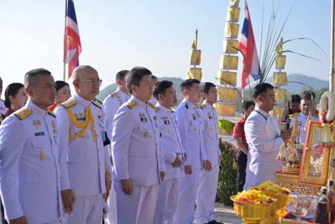 ไฟล์แนบ การประปาส่วนภูมิภาคสาขาชุมพรร่วมกิจกรรม ร่วมกับจังหวัดชุมพร ในพิธีวางพานพุ่มถวายสักการะเสด็จในกรมหลวงชุมพรฯ เนื่องในวันคล้ายวันประสูติ ประจำปี 2568 