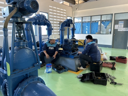 ไฟล์แนบ กปภ.สาขาน้ำพอง เตรียมความพร้อมในการบำรุงรักษาเครื่องสูบน้ำ เพื่อรองรับการจ่ายน้ำช่วงเทศกาลปีใหม่ ประจำปี 2569 "บริเวณสถานีผลิตน้ำอุบลรัตน์"