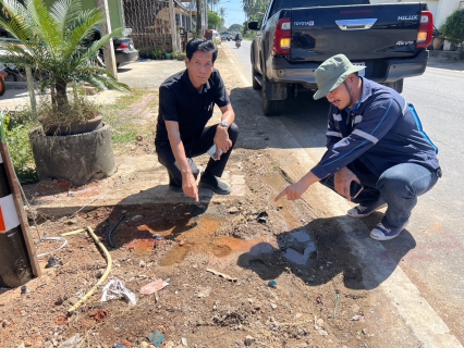 ไฟล์แนบ การประปาส่วนภูมิภาคสาขาบางสะพาน ทำการออกสำรวจหาท่อแตก-รั่ว โดยวิธีการเดินสำรวจพื้นที่ ณ อำเภอทับสะแก 
