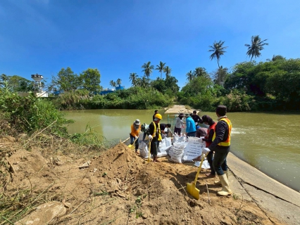ไฟล์แนบ กปภ.สาขาบางสะพาน ร่วมกันกั้นฝายชะลอน้ำ บริเวณคลองร่อนทอง สถานีผลิตจ่ายน้ำร่อนทอง