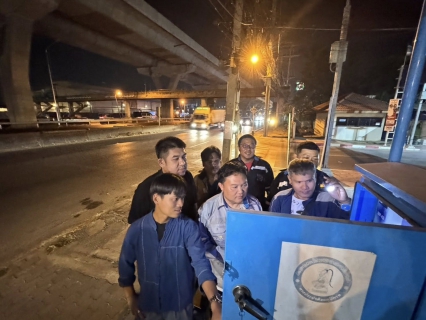 ไฟล์แนบ กปภ.สาขาสมุทรสาคร (พ) ลงพื้นที่ดำเนินการ Step Test ค้นหาท่อแตกท่อรั่ว บริเวณ DMA-32 เคหะท่าจีน