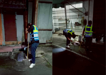 ไฟล์แนบ กปภ.สาขาเวียงสระ ลงพื้นที่หาท่อรั่ว MM-01 โรงกรองน้ำลานเข้ (ท่อส่งน้ำไปเวียงสระ) ในตลาดบ้านส้อง อ.เวียงสระ จ.สุราษฎร์ธานี 