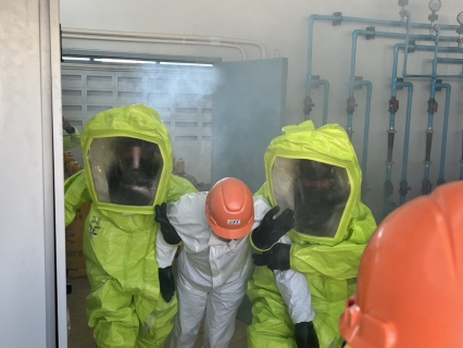 ไฟล์แนบ กปภ.สาขานราธิวาส ร่วมฝึกอบรม 'ความปลอดภัยในการทำงานเกี่ยวกับสารเคมีอันตราย และการตอบโต้กรณีเกิดเหตุฉุกเฉิน' รุ่นที่ 2/69