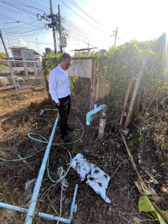 ไฟล์แนบ กปภ.สาขาท่าแซะ ลงพื้นที่ตรวจสอบแหล่งน้ำดิบสำรองกรณีเกิดภัยแล้งและเตรียมการรับมือภัยแล้งสำรวจบ่อบาดาลของ กปภ.และหน่วยงาน อปท ในพื้นที่ เพื่อป้องกันความเสี่ยงด้านภัยแล้งต่อไป