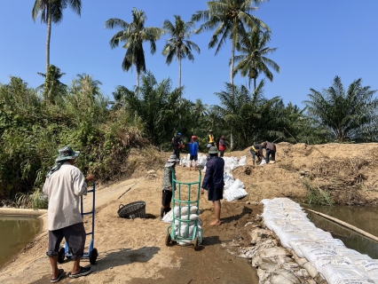 ไฟล์แนบ กปภ.สาขาบางสะพาน ร่วมกันกั้นฝายชะลอน้ำ  ( ครั้งที่ 2 )  บริเวณคลองร่อนทอง สถานีผลิตจ่ายน้ำร่อนทอง