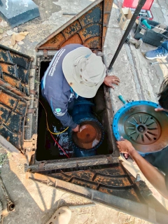 ไฟล์แนบ กปภ.สาขาอ้อมน้อย ถอดล้างหัว PRV (Pressure Reducing Valve) เพื่อบำรุงรักษาป้องกันเชิงรุก DMA19 บริเวณหมู่บ้านปาริชาต