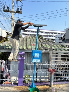 ไฟล์แนบ การประปาส่วนภูมิภาคสาขาเพชรบุรี ดำเนินการทำความสะอาดแผงโซลาเซลล์และอุปกรณ์ในตู้ DMA อุปกรณ์ตู้ P3