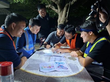 ไฟล์แนบ การประปาส่วนภูมิภาคสาขาบ้านไผ่ ทำการออกสำรวจหาท่อแตก - รั่ว โดยวิธีการเดินสำรวจ(Active Leakage Control) พื้นที่ (DMA-06 สำนักงาน) 