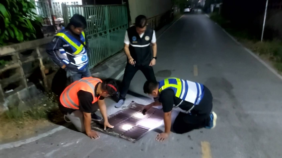 ไฟล์แนบ กปภ.สาขามหาสารคาม ทำการเดินสำรวจท่อรั่ว Active Leakage Control พื้นที่ DMA16 ต.ตลาด อ.เมือง จ.มหาสารคาม 