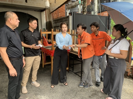 ไฟล์แนบ กปภ.สาขาอ้อมน้อย ลงพื้นที่ตรวจสอบคุณภาพน้ำ โครการ เคฟ ศาลายา คอนโดมิเนียม�ต.ศาลายา หลังจากได้รับแจ้งจากผู้ใช้น้ำว่าน้ำประปามีกลิ่น สี และมีตะกอนมาก