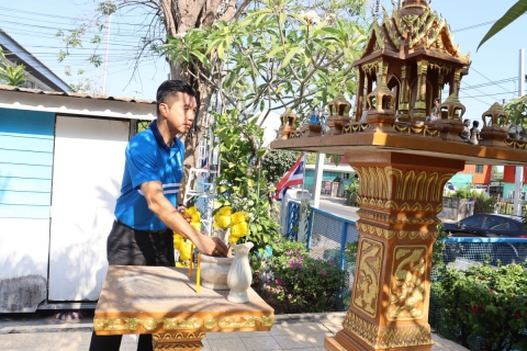 ไฟล์แนบ กปภ.สาขามหาสารคาม จัดพิธีถวายเครื่องสักการะพระแม่ธรณี และศาลพระภูมิเจ้าที่ เนื่องในวันคล้ายวันสถาปนา กปภ. ครบรอบ 47 ปี 