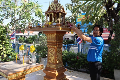 ไฟล์แนบ กปภ.สาขามหาสารคาม จัดพิธีถวายเครื่องสักการะพระแม่ธรณี และศาลพระภูมิเจ้าที่ เนื่องในวันคล้ายวันสถาปนา กปภ. ครบรอบ 47 ปี 