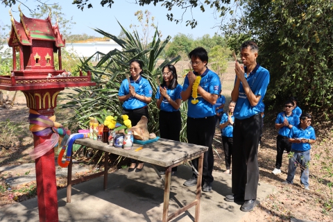 ไฟล์แนบ กปภ.สาขามหาสารคาม จัดพิธีถวายเครื่องสักการะพระแม่ธรณี และศาลพระภูมิเจ้าที่ เนื่องในวันคล้ายวันสถาปนา กปภ. ครบรอบ 47 ปี 