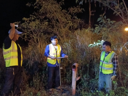 ไฟล์แนบ กปภ.สาขาบางสะพาน ดำเนินการทำ Step Test สำรวจหาท่อแตกรั่ว พื้นที่ MM02 สถานีจ่ายน้ำช้างแรก 