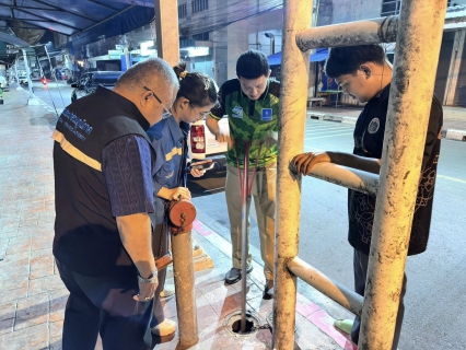 ไฟล์แนบ กปภ.สาขาสมุทรสาคร (พ) ลงพื้นที่ดำเนินการ Step Test ค้นหาท่อแตกท่อรั่ว บริเวณ DMA-32 เคหะท่าจีน
