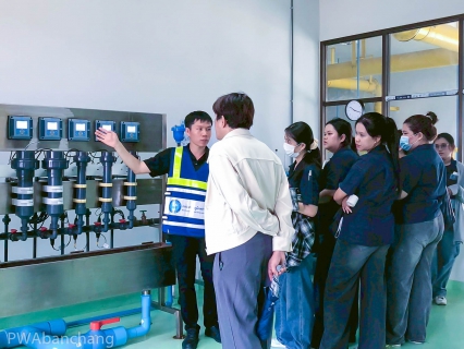 ไฟล์แนบ กปภ.สาขาบ้านฉาง เปิดสถานีผลิตน้ำหนองปลาไหล ต้อนรับคณะศึกษาดูงานจาก มจพ. วิทยาเขตระยอง มุ่งถ่ายทอดองค์ความรู้ด้านกระบวนการผลิตน้ำประปามาตรฐานสากล