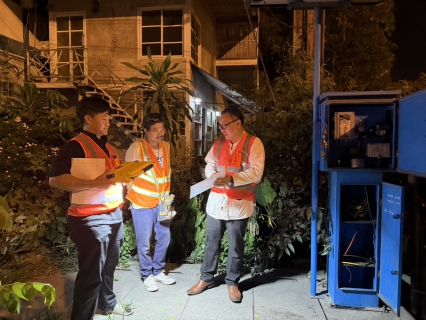 ไฟล์แนบ การประปาส่วนภูมิภาคสาขานครปฐม ลงพื้นที่ทำ STEP TEST ในพื้นที่ ต.บางแขม 