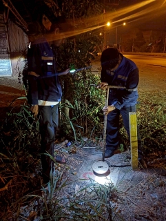 ไฟล์แนบ กปภ.สาขาท่ามะกาลงพื้นที่ ทำ Step Test ค้นหาท่อแตกรั่ว