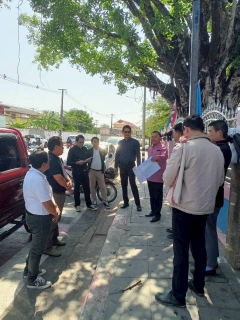 ไฟล์แนบ กปภ.สาขามหาสารคาม ร่วมกับเทศบาลเมืองมหาสารคาม ลงพื้นที่ตรวจสอบเพื่อเตรียมการจัดงานเทศกาลสงกรานต์ ประจำปี 2569