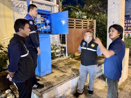 ไฟล์แนบ กปภ.สาขาสมุทรสาคร (พ) ลงพื้นที่ดำเนินการ Step Test ค้นหาท่อแตกท่อรั่ว บริเวณ DMA-31 อู่ปรีชา