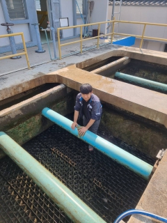 ไฟล์แนบ กปภ.สาขากาญจนบุรี ทำกิจกรรมล้างถังตกตะกอน โรงกรองน้ำขนาด 400 ลบ.ม./ชม. สถานีผลิตน้ำแม่ข่ายกาญจนบุรี