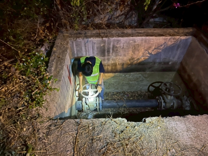 ไฟล์แนบ การประปาส่วนภูมิภาคสาขาเพชรบุรี ดำเนินกิจกรรม Step Test ค้นหาท่อแตกรั่ว พื้นที่ที่มีน้ำสูญเสียสูง  