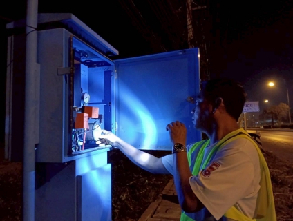 ไฟล์แนบ กปภ.สาขาท่ามะกาลงพื้นที่ ทำ Step Test ค้นหาท่อแตกรั่ว