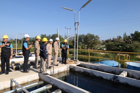 ไฟล์แนบ ผู้ว่าราชการจังหวัดประจวบคีรีขันธ์ ลงพื้นที่ติดตามการปรับแผนการผลิตน้ำประปา เพื่อให้เพียงพอต่อความต้องการของประชาชนในช่วงฤดูแล้ง ณ สถานีผลิตน้ำบ่อนอก การประปาส่วนภูมิภาคสาขาประจวบคีรีขันธ์