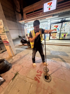 ไฟล์แนบ กปภ.สาขาท่ามะกาลงพื้นที่ ทำ Step Test ค้นหาท่อแตกรั่ว