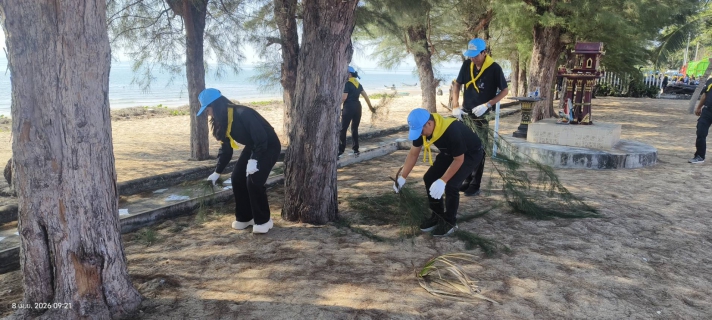 ไฟล์แนบ กปภ.สาขาบางสะพานเข้าร่วมกิจกรรมจิตอาสาพัฒนา  เนื่องในวันคล้ายวันคล้ายวันพระราชสมภพสมเด็จพระกนิษฐาธิราชฯ (วันอนุรักษ์มรดกไทย)  ณ บริเวณหน้าโรงเรียนโสตศึกษาเทพรัตน์และบริเวณชายหาดนเรศวร
