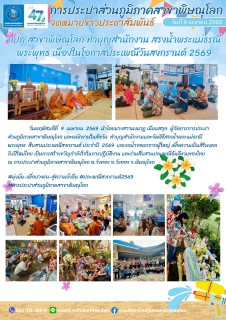 ไฟล์แนบ กปภ.สาขาพิษณุโลก ทำบุญสำนักงาน สรงน้ำพระแม่ธรณี พระพุทธ เนื่องในโอกาสประเพณีวันสงกรานต์ 2569