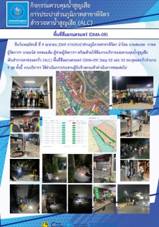 ไฟล์แนบ การประปาส่วนภูมิภาคสาขาพิจิตร ดำเนินกิจกรรมสำรวจหาน้ำสูญเสียเชิงรุก (ALC) ในพื้นที่ สี่แยกนครแพร่ (DMA-09)