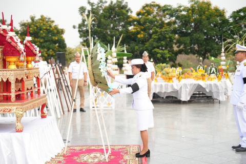 ไฟล์แนบ กปภ.สาขาพระนครศรีอยุธยา น้อมรำลึกในพระมหากรุณาธิคุณ ร่วมพิธีวางพวงมาลาถวายราชสักการะ เนื่องในวันคล้ายวันสวรรคต สมเด็จพระนเรศวรมหาราช