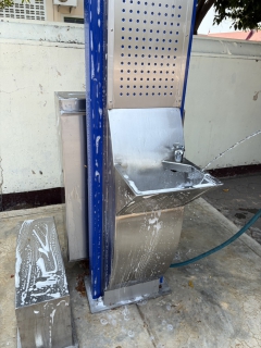 ไฟล์แนบ การประปาส่วนภูมิภาคสาขาเพชรบุรี ตรวจเช็คทำความสะอาดแท่นน้ำดื่มและตู้กดน้ำดื่ม โครงการน้ำประปาดื่มได้