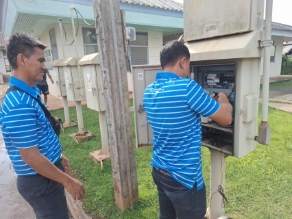 ไฟล์แนบ การประปาส่วนภูมิภาคสาขากาญจนดิษฐ์ ลงพื้นที่ตรวจสอบตู้ DMA   สถานีจ่ายน้ำสะพานดิน ในพื้นที่ตำบลทุ่งกง อำเภอกาญจนดิษฐ์ จังหวัดสุราษฎร์ธานี