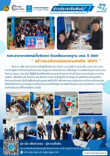ไฟล์แนบ กปภ.สาขาหาดใหญ่(ชั้นพิเศษ) ขับเคลื่อนมาตรฐาน มยส. ปี 2569  สร้างองค์กรปลอดยาเสพติด 100%