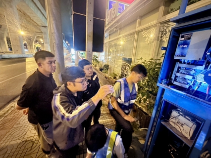 ไฟล์แนบ กปภ.สาขาสมุทรสาคร (พ) ลงพื้นที่ดำเนินการ Step Test ค้นหาท่อแตกท่อรั่ว บริเวณ DMA-31-ปากซอยอู่ปรีชา