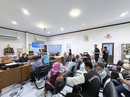 ไฟล์แนบ กปภ.สาขาปราณบุรี จัดกิจกรรมเติมใจให้กัน ลงพื้นที่ออกหน่วยประชาสัมพันธ์เชิงรุก เพิ่มผู้ใช้น้ำและปริมาณน้ำจำหน่าย สร้างความเชื่อมั่นด้านคุณภาพ และบริการของ กปภ. แนวเส้นท่อเมนใหม่ ณ อบต.ห้วยทรายเหนือ หมู่ที่ 1-7 อำเภอชะอำ จังหวัดเพชรบุรี 