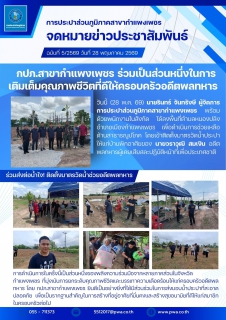ไฟล์แนบ กปภ.สาขากำแพงเพชร ร่วมเป็นส่วนหนึ่งในการเติมเต็มคุณภาพชีวิตที่ดีให้ครอบครัวอดีตพลทหาร