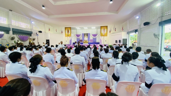 ไฟล์แนบ กปภ.สาขาบางสะพาน  เข้าร่วมพิธีเจริญพระพุทธมนต์และทำบุญตักบาตรถวายพระราชกุศล เนื่องในโอกาสวันเฉลิมพระชนมพรรษา 4 รอบ สมเด็จพระนางเจ้าฯ พระบรมราชินี 