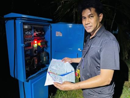 ไฟล์แนบ การประปาส่วนภูมิภาคสาขาอ่าวลึก ดำเนินการทำ STEP TEST  หาท่อแตก-รั่ว บริเวณ MM-01-จ่ายน้ำชุมชนอ่าวลึกฝั่งซ้าย