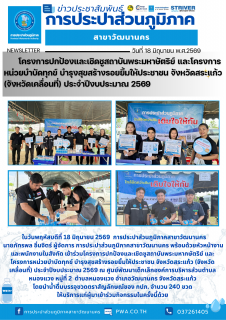 ไฟล์แนบ กปภ.สาขาวัฒนานคร เข้าร่วมโครงการปกป้องและเชิดชูสถาบันพระมหากษัตริย์ และโครงการหน่วยบำบัดทุกข์ บำรุงสุขสร้างรอยยิ้มให้ประชาชน จังหวัดสระแก้ว (จังหวัดเคลื่อนที่) ประจำปีงบประมาณ 2569