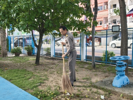 ไฟล์แนบ กปภ.สาขาสมุทรสาคร (พ) จัดกิจกรรมเคารพธงชาติ สวดมนต์ และทำความสะอาดพื้นที่สำนักงาน