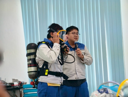 ไฟล์แนบ กปภ.สาขาอ้อมน้อย เข้าร่วมฝึกอบรมการใช้งานคลอรีนเหลว เสริมความรู้ด้านความปลอดภัยในการปฏิบัติงาน